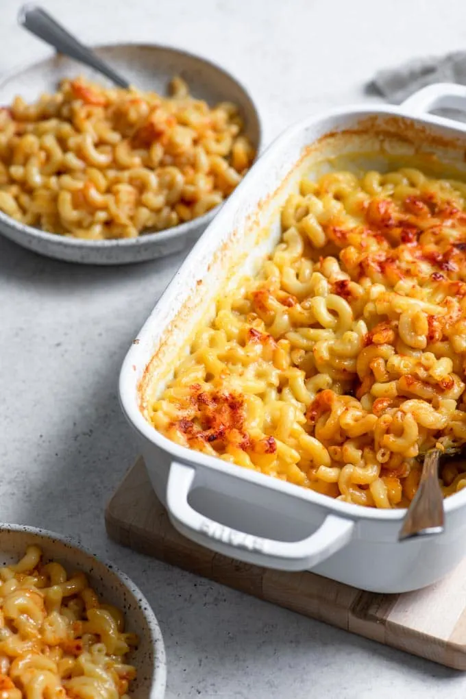 oven baked vegan mac and cheese