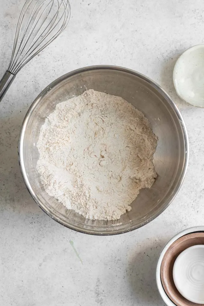 butter mixed into dry ingredients