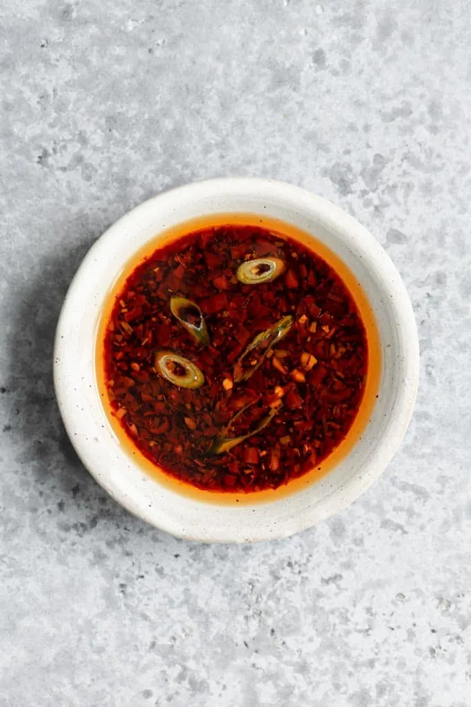 spicy chili dumpling dipping sauce