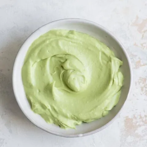 vegan avocado crema