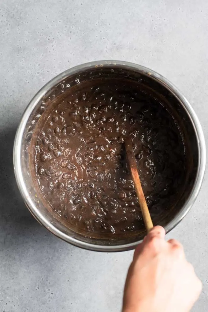 beans in instant pot insert after cooking