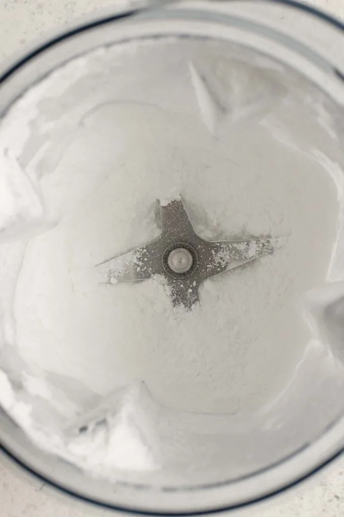 granulated sugar blended to a super fine sugar in blender