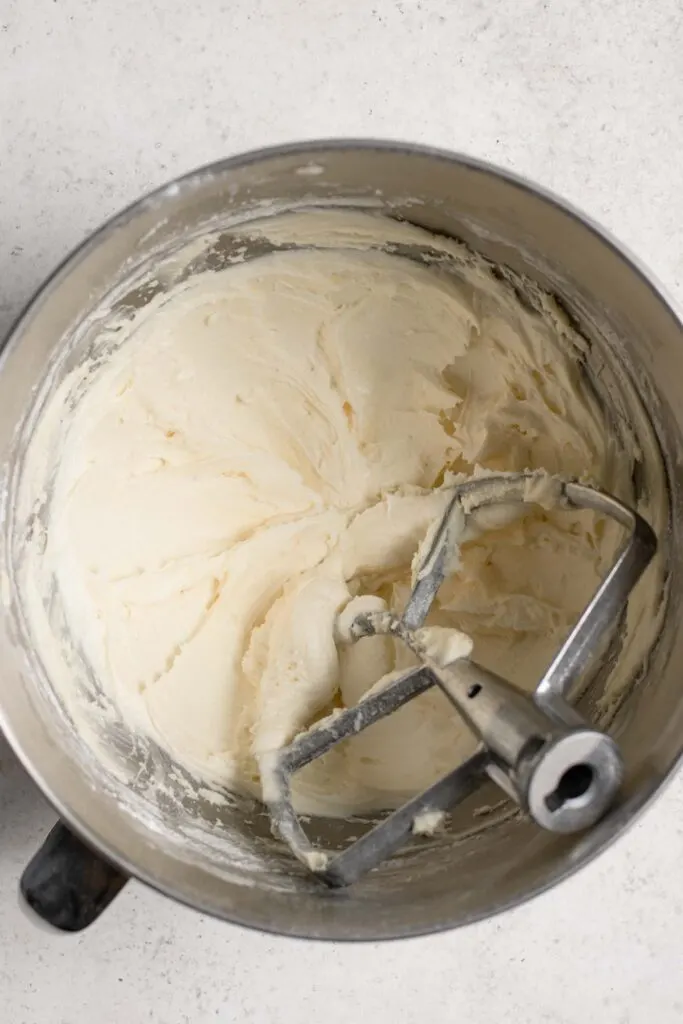 sugar whipped into the vegan butter and shortening