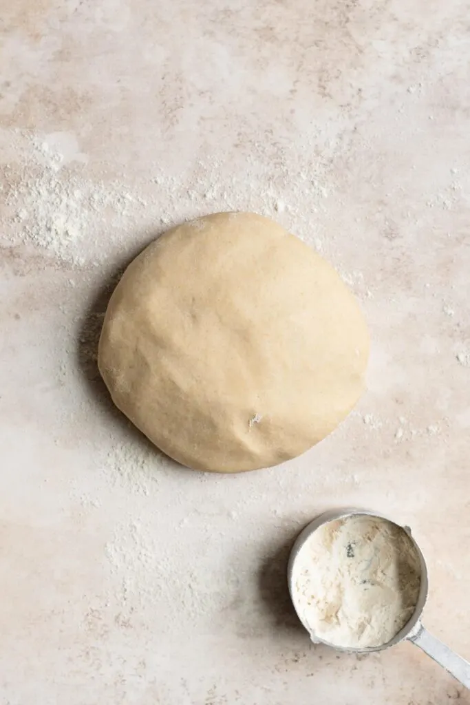 soft kneaded dough ball