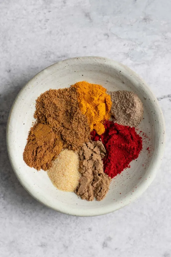 spices for kale pakoras