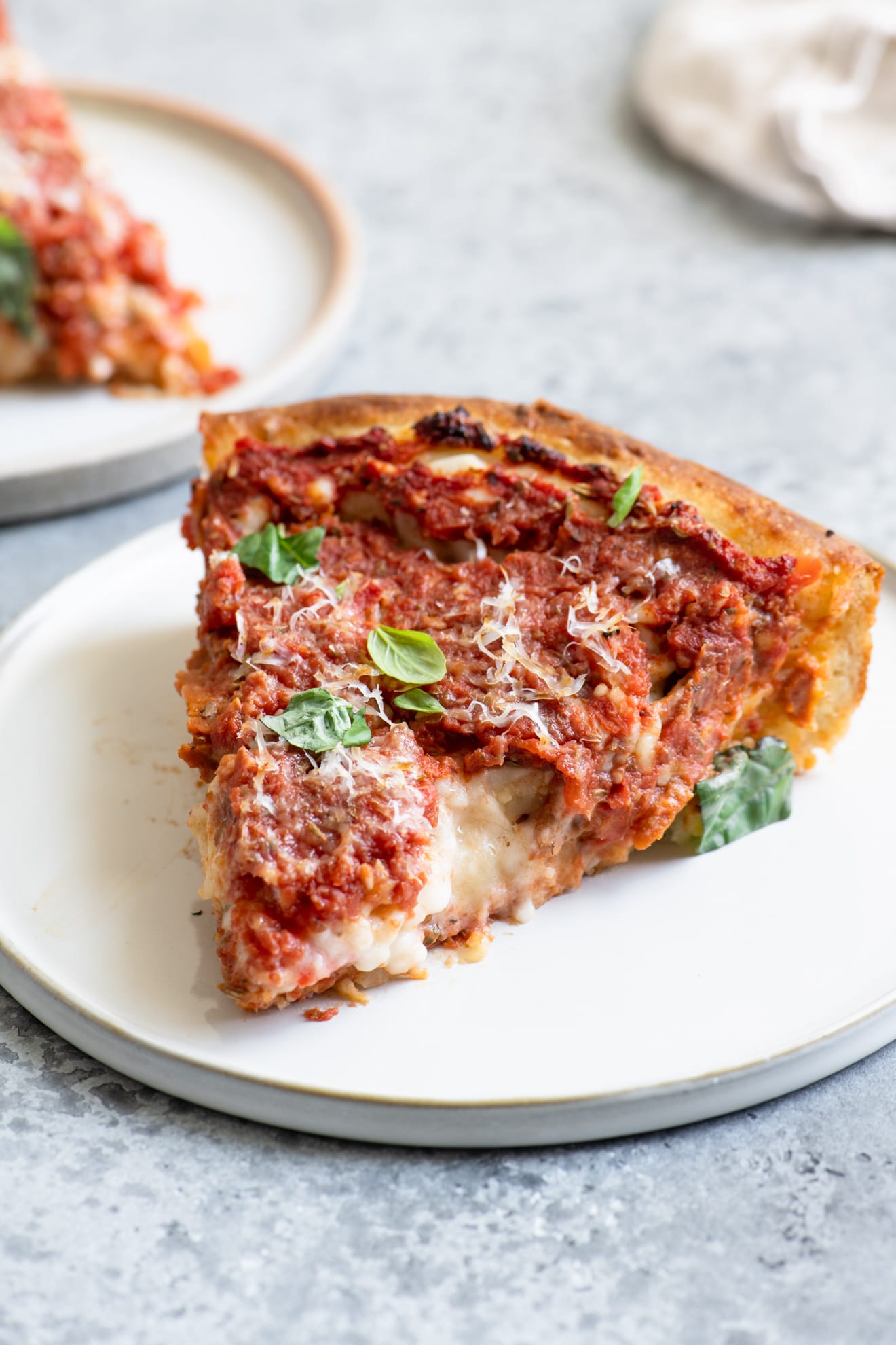 ChicagoStyle Deep Dish Pizza Recipe • The Curious Chickpea