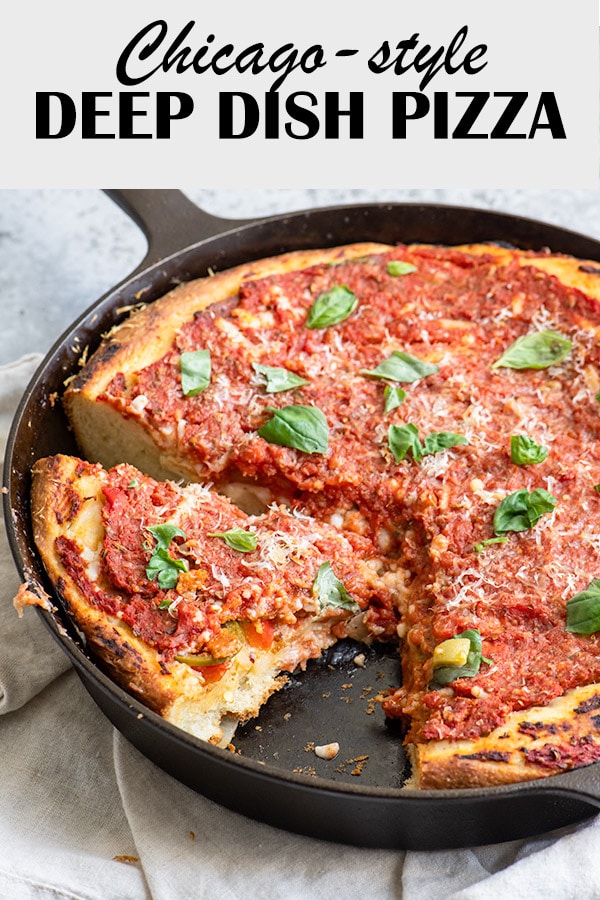 Integral Hændelse Individualitet Chicago-Style Deep Dish Pizza Recipe • The Curious Chickpea