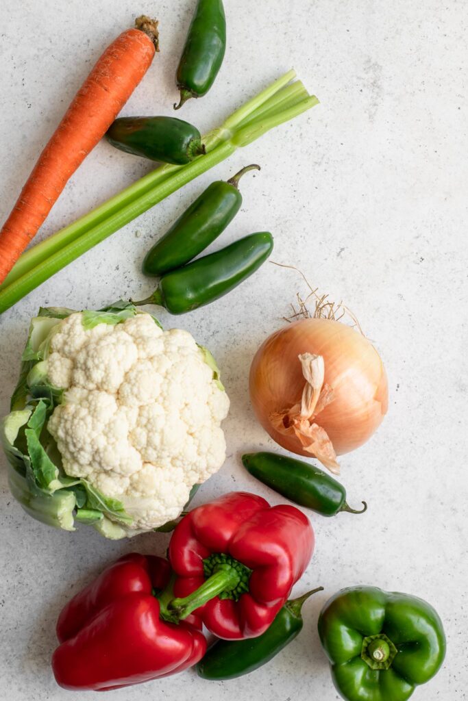 vegetables for giardiniera