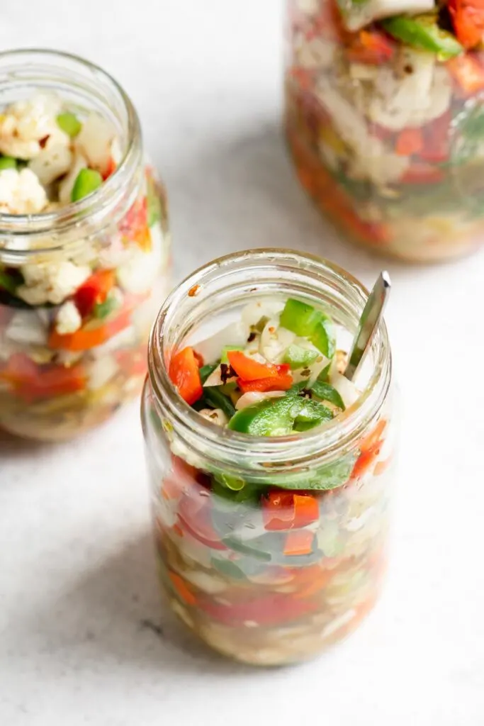 homemade hot giardiniera