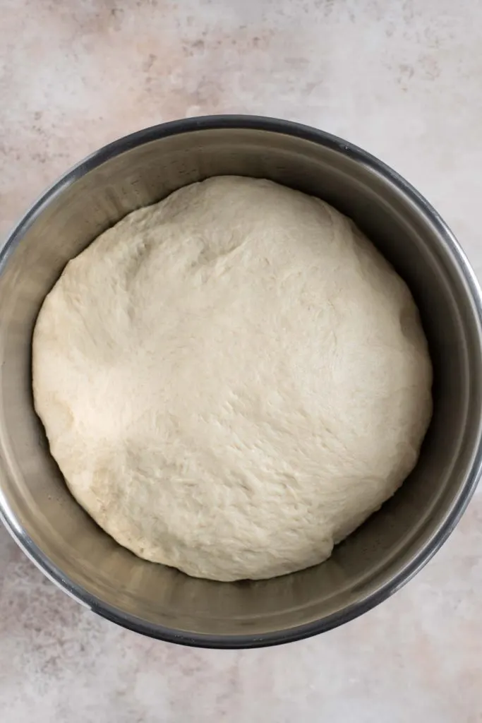 dough after proving for 1 hour at room temperature