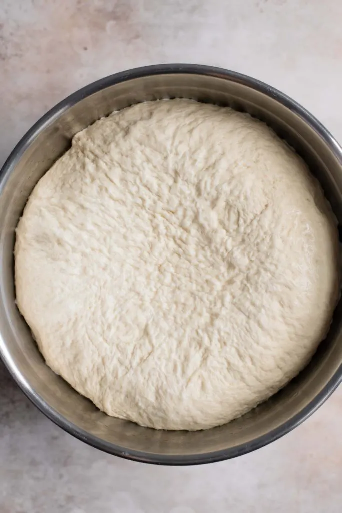 dough after being refrigerated overnight