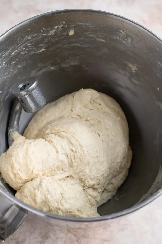 vegan butter just mixed into dough