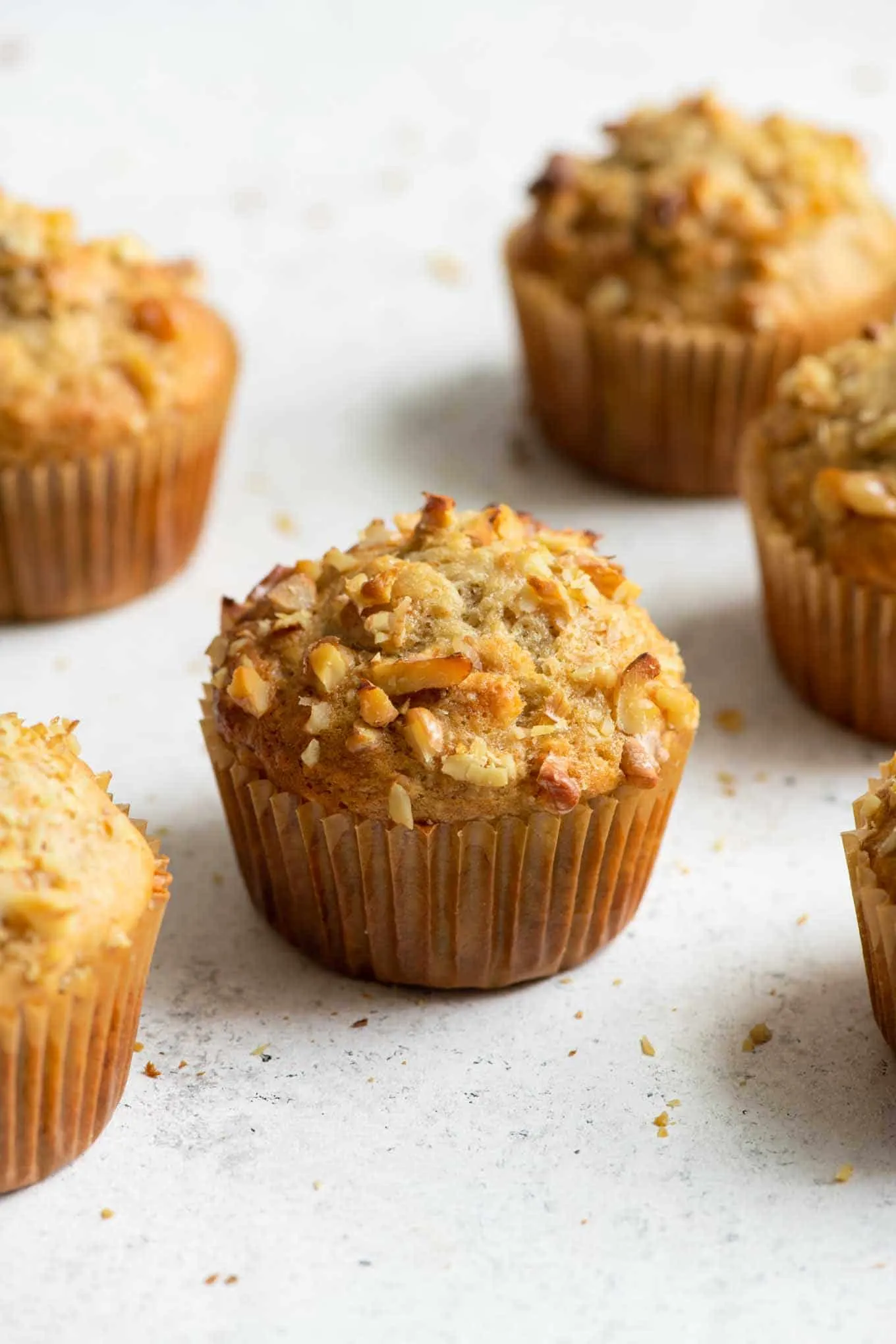 vegan banana nut muffins