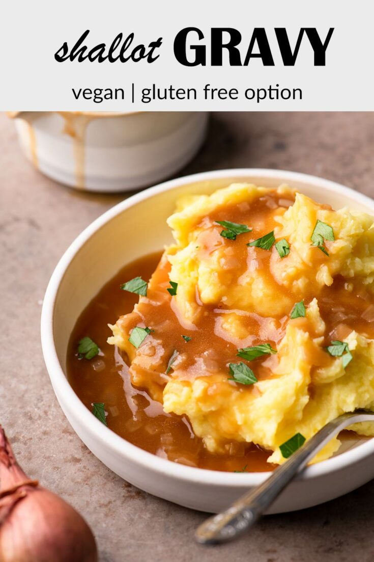 Vegan Shallot Gravy • The Curious Chickpea