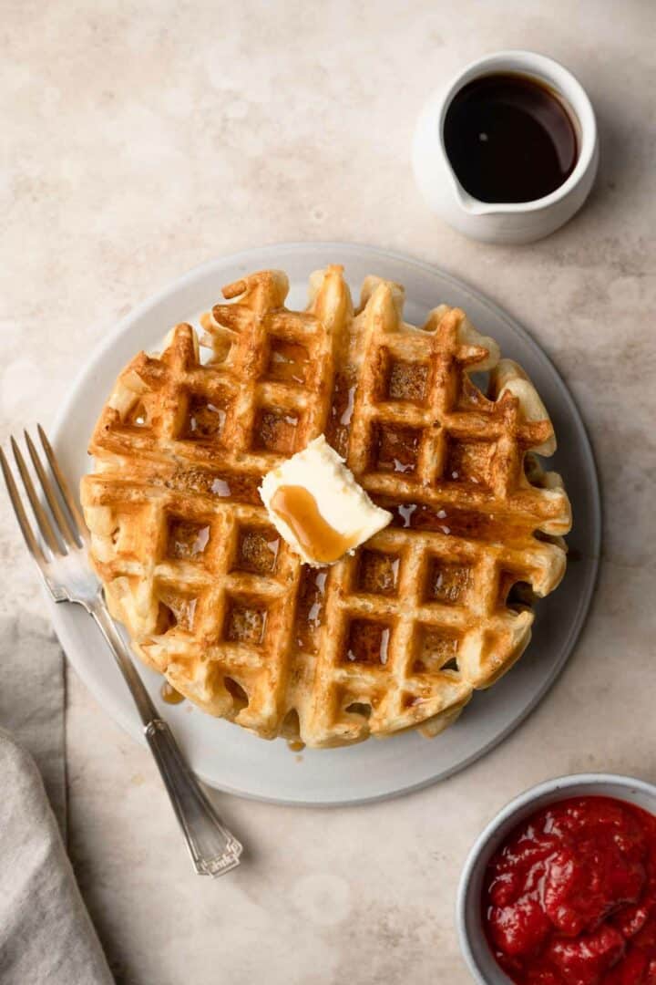 Vegan Belgian Waffles • The Curious Chickpea